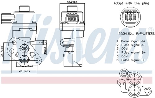 Egr ventil 4 - 1.4, 16v